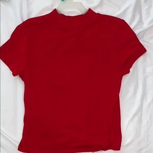 Red crop top